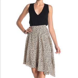 Joie Printed Asymmetrical Skirt